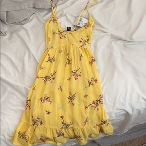 NEW yellow floral dress